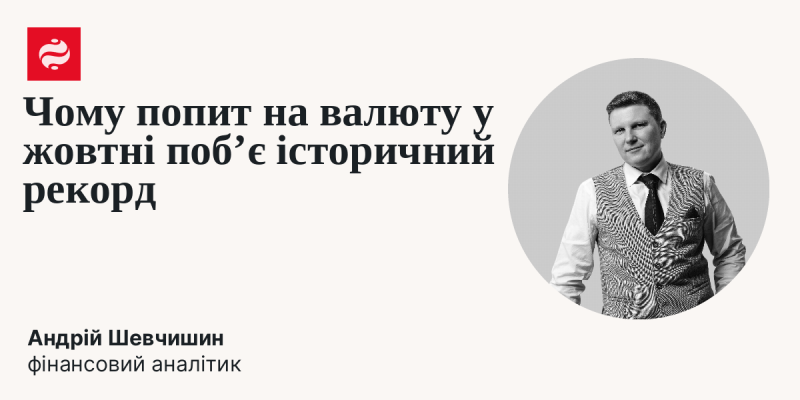 Чому в жовтні спостерігатимемо небачений раніше попит на валюту?