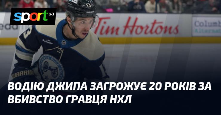 Водієві позашляховика може бути призначено до 20 років ув'язнення за вбивство гравця Національної хокейної ліги.